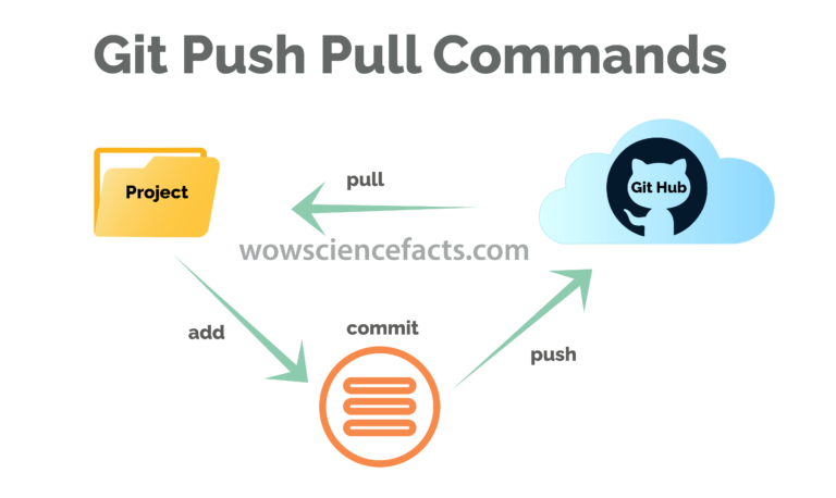 Git push and pull commands.